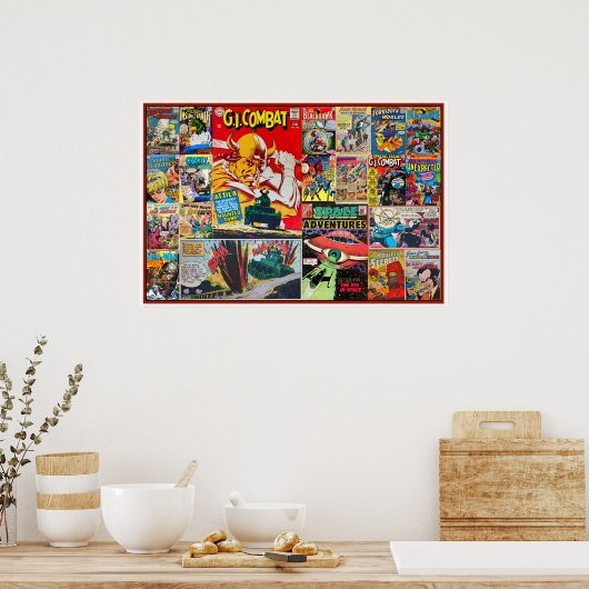  STRIPVERHAAL ILLUSTRATIES POSTER (Keuken)