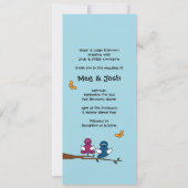 Stripverhaal Liefdesvogels Bewaar de Datum Trouwka Kaart (Achterkant)