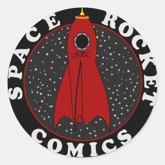 stripverhaal logo ronde sticker (Voorkant)