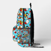 Stripverhaal Super Hero, gepersonaliseerd monogram Bedrukte Rugzak (Rechts)