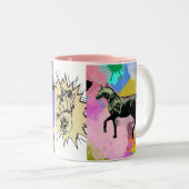 stripverhaal tweekleurige koffiemok (Voorkant rechts)