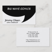 stripverhaal visitekaartje (Voorkant / Achterkant)