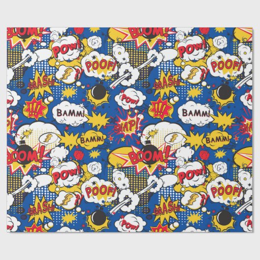Stripverhaalpatroon Cadeaupapier (Vlak)