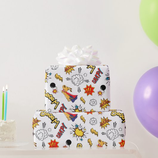 Stripverhaalpatroon Cadeaupapier (Feestgeschenken)