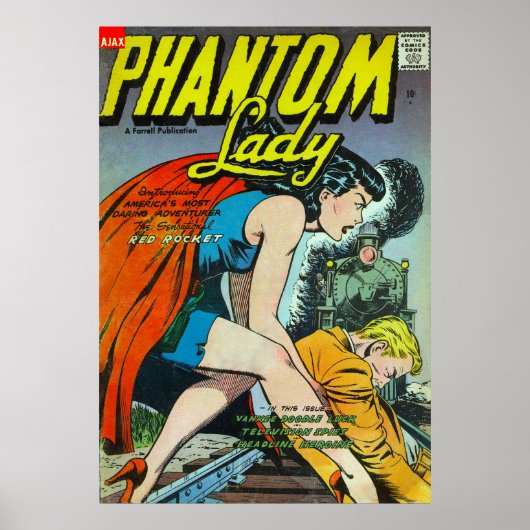  stripverhalen Fantasy Phantom Lady Poster (Voorkant)
