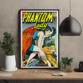  stripverhalen Fantasy Phantom Lady Poster