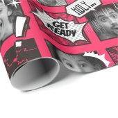 Stripversie Uw Gezicht Wrapping Papier (Rol Hoek)