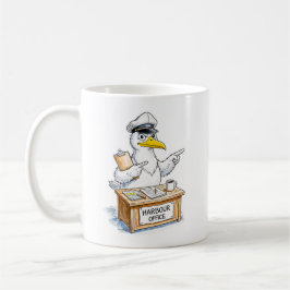 Stripvogel havenmeester koffiemok