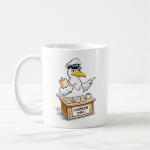 Stripvogel havenmeester koffiemok