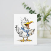 Stripvogel Zeilcrew Briefkaart (Staand voorkant)