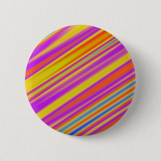 Stripy Abstract Ronde Button 5,7 Cm (Voorkant)