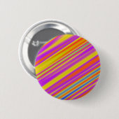 Stripy Abstract Ronde Button 5,7 Cm (Voorkant /achterkant)