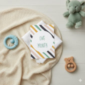 Stripy Baby Milestone-kaarten Kaart
