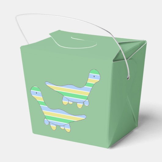 Stripy Dinosaur Bedankdoosjes (Achterkant)