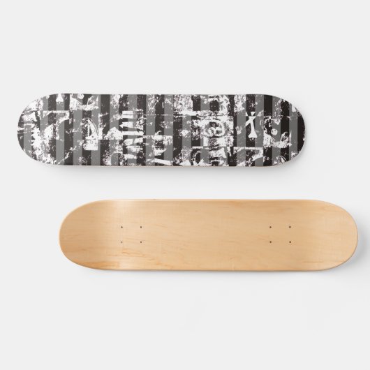 Stripy Graffiti Skateboard (Horizontaal)
