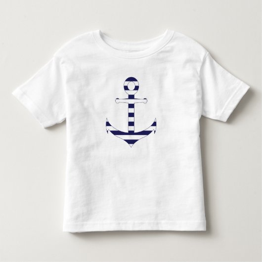 Stripy nautisch anker kinder shirts (Voorkant)