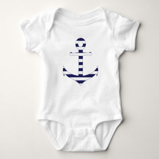 Stripy nautisch anker romper