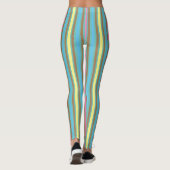 Stripy pastelstrepen snoep gekleurd leggings (Achterkant)