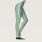 Stripy pastelstrepen snoep gekleurd leggings (Rechts)