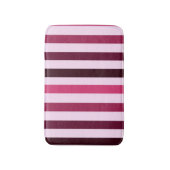 Stripy rood roze badmat (Voorkant Verticaal)
