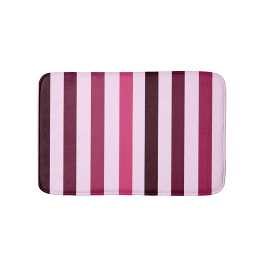 Stripy rood roze badmat (Voorkant)