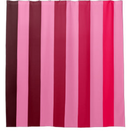 Stripy rood roze douchegordijn