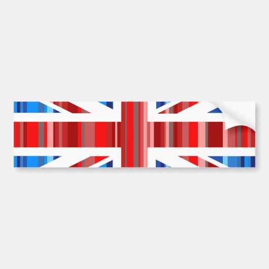 Stripy UK Bumpersticker (Voorkant)