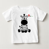 Stripy Zebra Baby T-shirt (Voorkant)