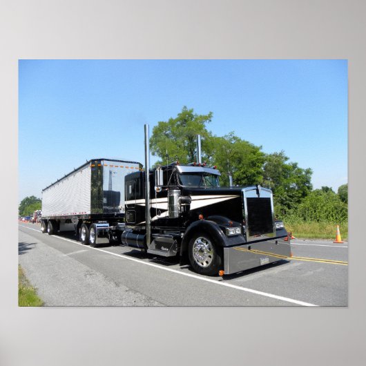 Strite Trucking Kenworth W900L Poster (Voorkant)