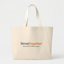 StriveTogether Boodschappentas - Volledig logo Grote Tote Bag