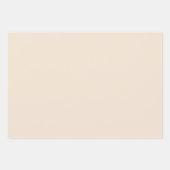 Stro Beige Solid Color Wrapping Papiervellen Inpakpapier Vel (Voorkant 3)