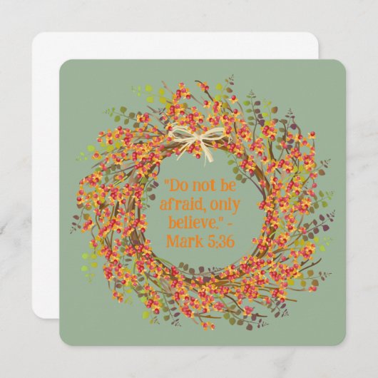 Stro Boho Bloemen krans Religieuze Blank (Voorkant / Achterkant)