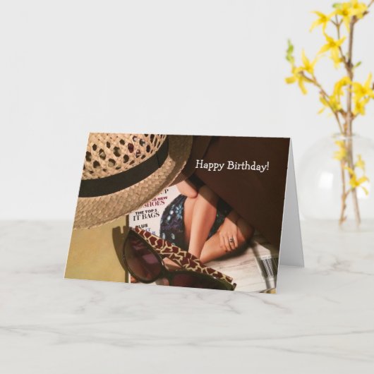 Stro en Pet van de shadden Kaart (Gele Bloem)