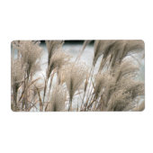 Stro in de winter etiket (Voorkant)