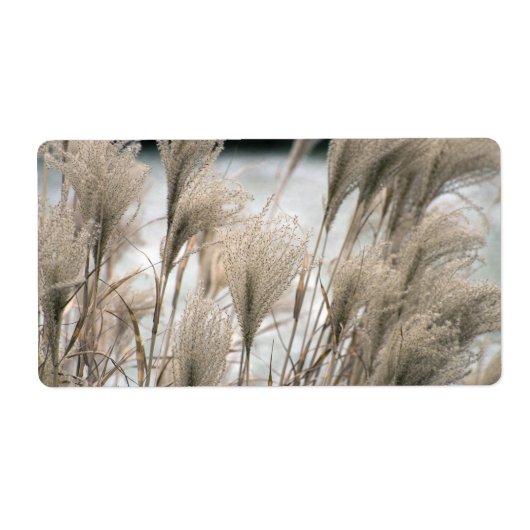 Stro in de winter etiket (Voorkant)