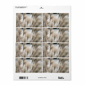 Stro in de winter etiket (Full Sheet)