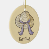 Stro Pet Beige Keramisch Ornament (Rechts)