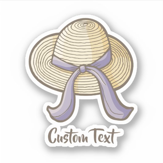 Stro Pet Beige Sticker (Voorkant)