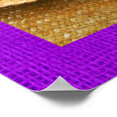 Stro Pet en lavender Flowers Fotografie Art Poster (Hoek)