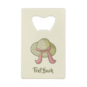 Stro Pet Geel Creditkaart Flessenopener (Achterkant)