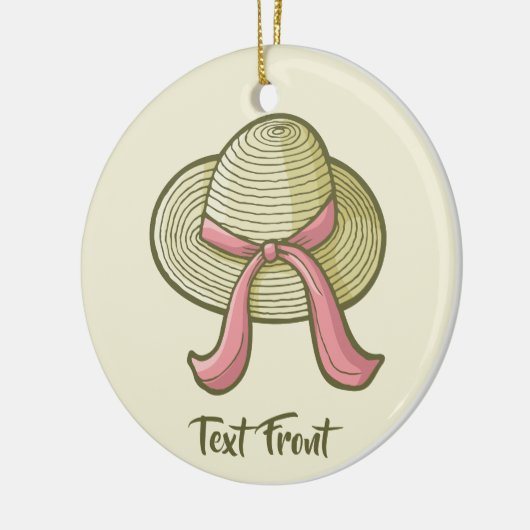 Stro Pet Geel Keramisch Ornament (Links)