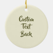 Stro Pet Geel Keramisch Ornament (Achterkant)