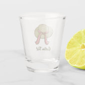 Stro Pet Geel Shot Glas (Achterkant)