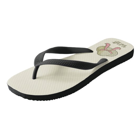 Stro Pet Geel Teenslippers (Schuin)