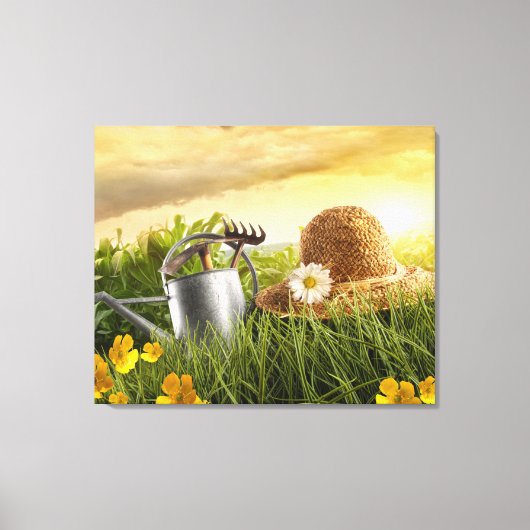 Stro-Pet in Meadow Photo Canvas Art (Voorkant)