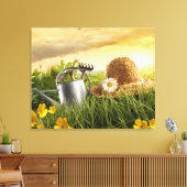 Stro-Pet in Meadow Photo Canvas Art (Insitu (Woonkamer))