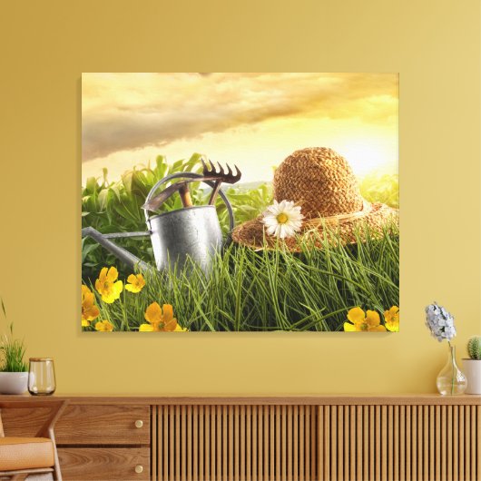 Stro-Pet in Meadow Photo Canvas Art (Insitu (Woonkamer))