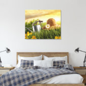 Stro-Pet in Meadow Photo Canvas Art (Insitu (Slaapkamer))