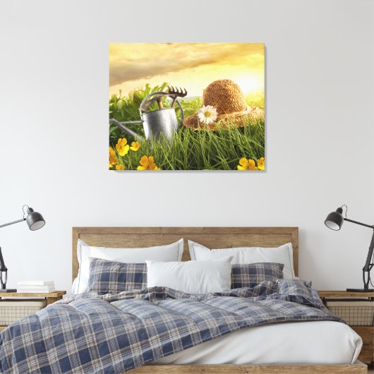 Stro-Pet in Meadow Photo Canvas Art (Insitu (Slaapkamer))