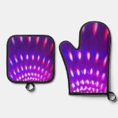 Strobe Light Design Oven Mitt & Pot Houder Set (Voorkant)